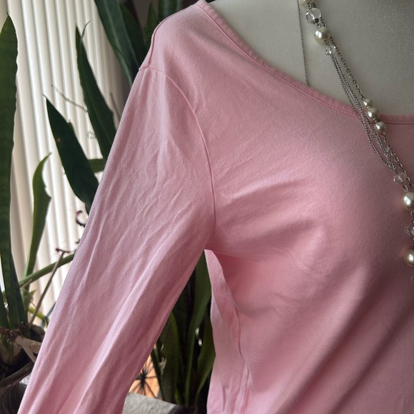 NWOT Brooks Brothers scoop neck pink long sleeve 🌸 - Picture 3 of 3